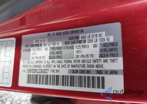 2018 Mazda Cx-5 Grand Touring z USA, uszkodzony, nr VIN JM3KFBDM0J0342007